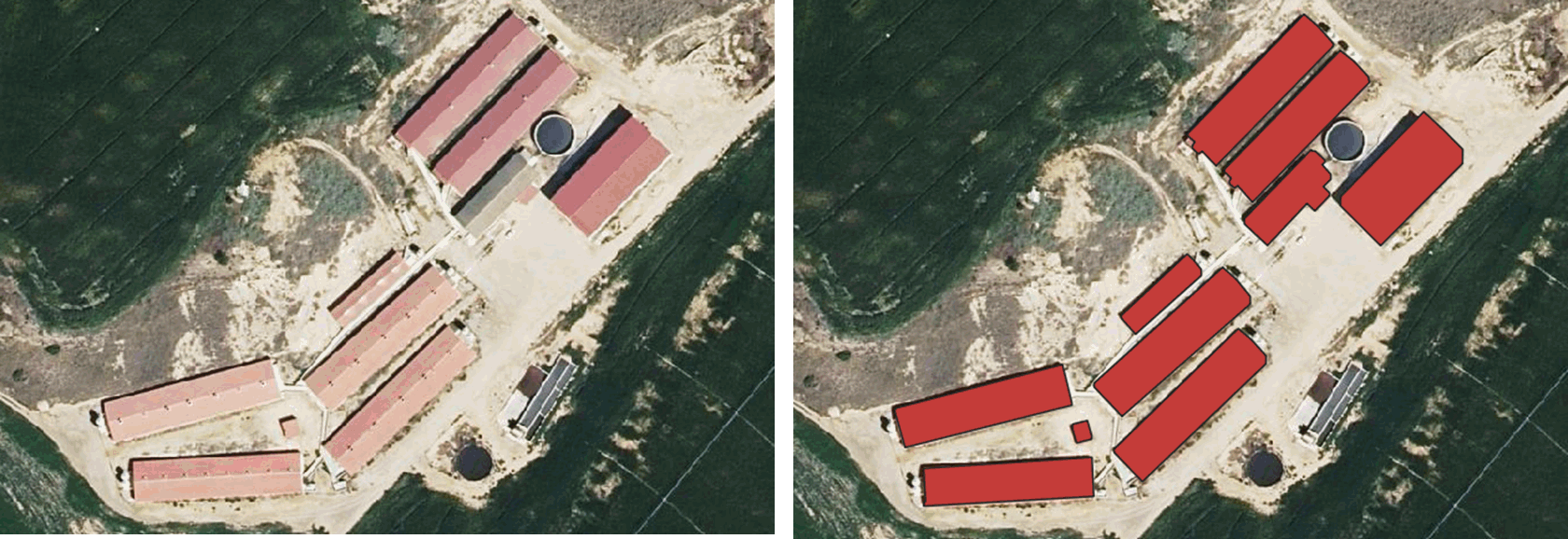 Figure 3: Creation of farm shapefiles