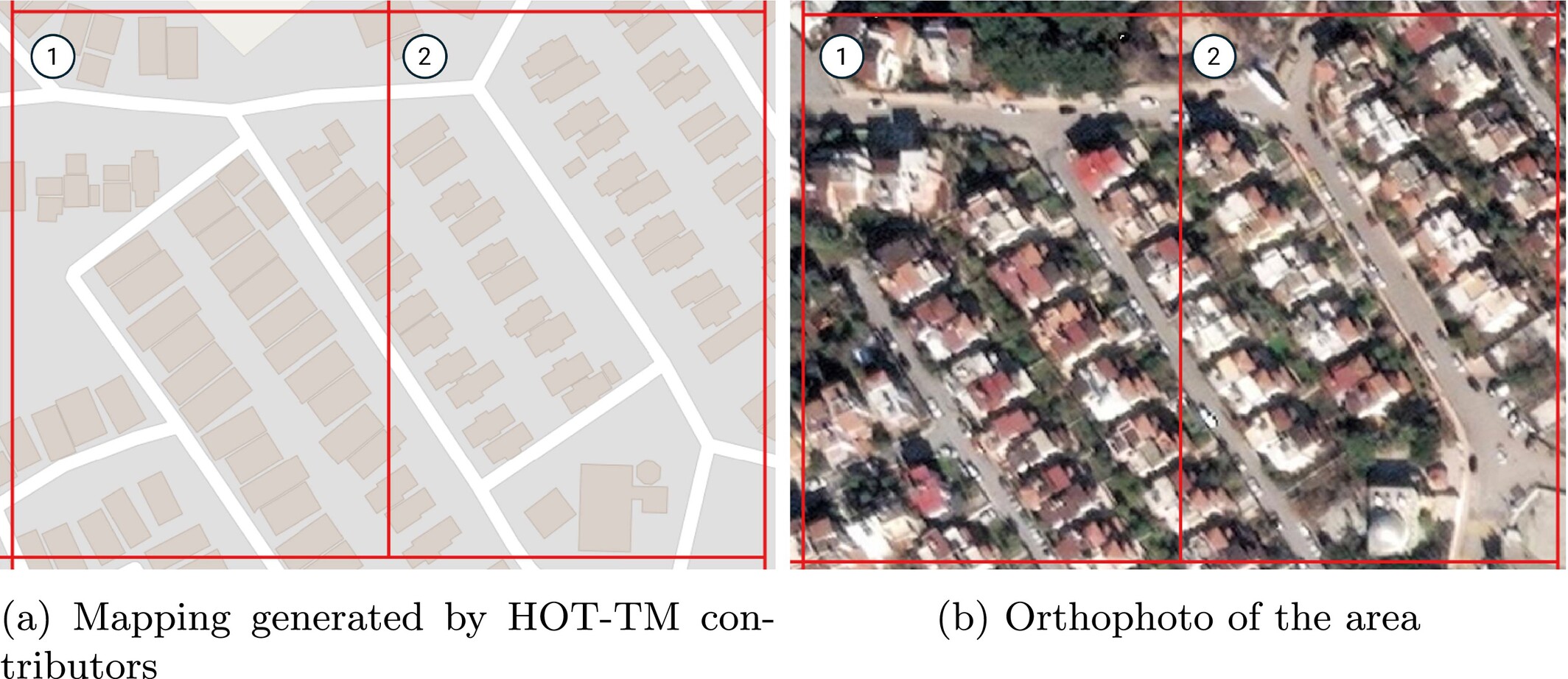 Fig. 4: Inconsistency in building mapping style.